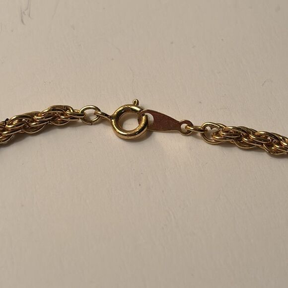 Vintage dainty gold tone multi link chain necklace 20” - Picture 4 of 4